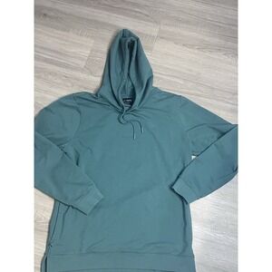 Cuts Hoodie Mens XL Green  Hyperloop Split Hem Sweatshirt Training Pullover